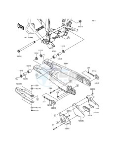 KLX250 KLX250SEF XX (EU ME A(FRICA) drawing Swingarm