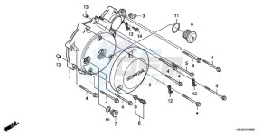 VT750CA9 KO / MK ST drawing LEFT CRANKCASE COVER