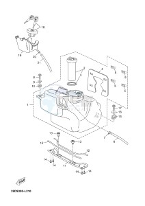 X-MAX125 XMAX 125 EVOLIS 125 (2ABF) drawing FUEL TANK