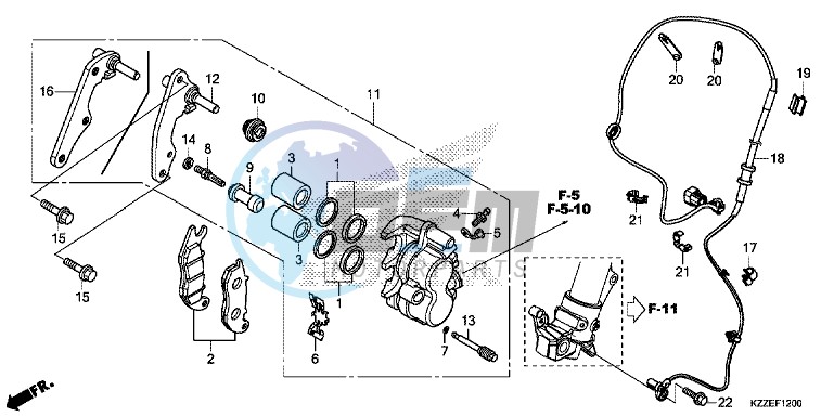 FRONT BRAKE CALIPER