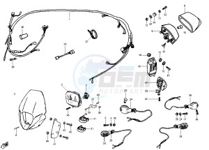 RCR 50 drawing Wiring harness