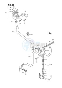 GSX-R750W (E2) drawing REAR MASTER CYLINDER (MODEL N P)