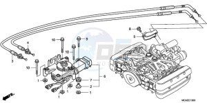 GL1800A BR - (BR) drawing REVERSE SHIFT ACTUATOR