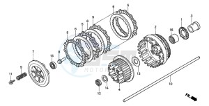 VTX1800C drawing CLUTCH