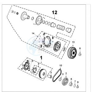 FIGHT 3 AN 4T drawing CLUTCH