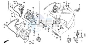 CR125R drawing FUEL TANK (CR125RP/RR/RS/RT/RV)