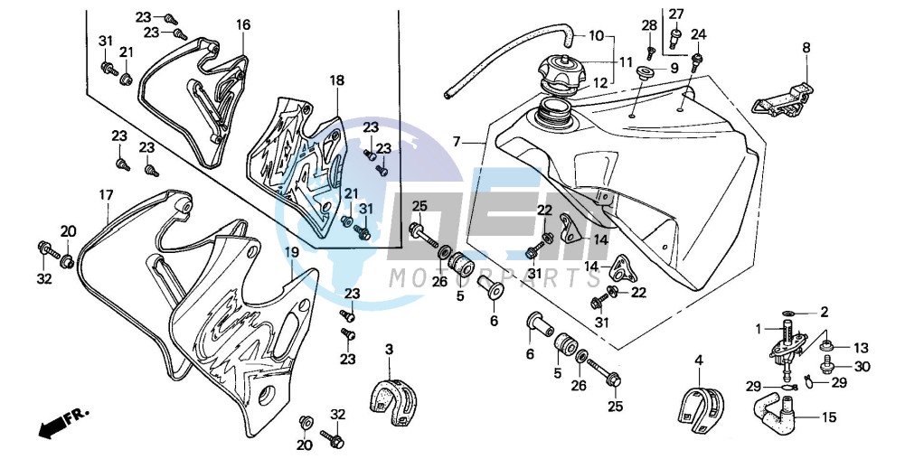 FUEL TANK (CR125RP/RR/RS/RT/RV)