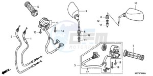 FJS400D9 F / CMF 2F drawing SWITCH/CABLE/MIRROR