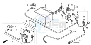 CB1300SA9 KO / ABS BCT TY2 drawing BATTERY