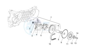 SR 50 IE-Carburatore 50 drawing Variator