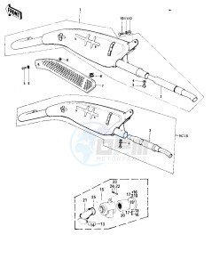 MC1 (A-B) 90 drawing AIR CLEANER_MUFFLER -- 73-75 MC1_MC1-A_MC1-B- -