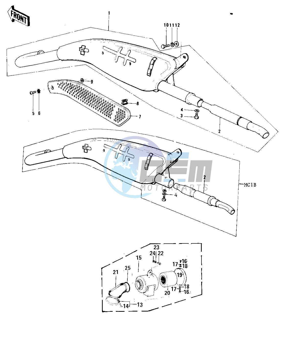 AIR CLEANER_MUFFLER -- 73-75 MC1_MC1-A_MC1-B- -