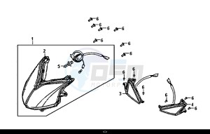 JET 4 50cc (AD05W8-EU) (E4) (L8) drawing HEAD LIGHT