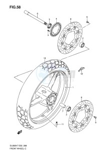 DL650 ABS V-STROM EU-UK drawing FRONT WHEEL (ABS)