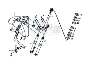 FIDDLE III 125I (XA12W2-EU) (L7-M0) (E4) drawing STEERING STEM FRONT CUSHION