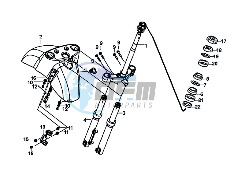 STEERING STEM FRONT CUSHION