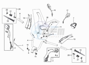 JOYRIDE 200i drawing HANDLEBAR / MIRRORS / COWLING