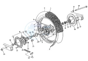 W8 FA 125 drawing REAR WHEEL