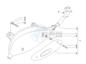 Granturismo 125 L E3 drawing Silencer