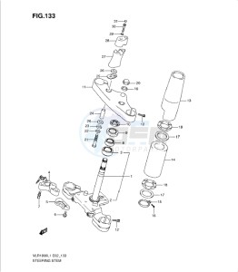 VLR1800 drawing STEERING STEM