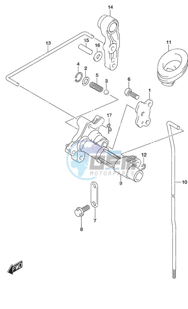 Clutch Rod w/Remote Control