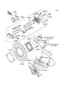 ZZR1400_ABS ZX1400FEFB FR GB XX (EU ME A(FRICA) drawing Rear Brake