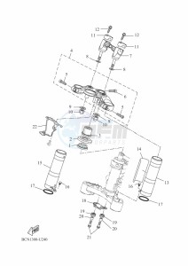 XSR700 MTM690D-U (BJY1) drawing STEERING