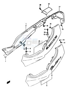 GSF1200A (E18) drawing FRAME COVER (MODEL T)