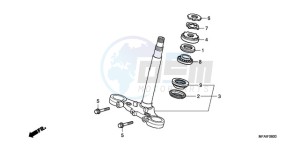 CBF1000S9 Europe Direct - (ED) drawing STEERING STEM