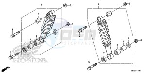 TRX250TEH Europe Direct - (ED) drawing FRONT CUSHION