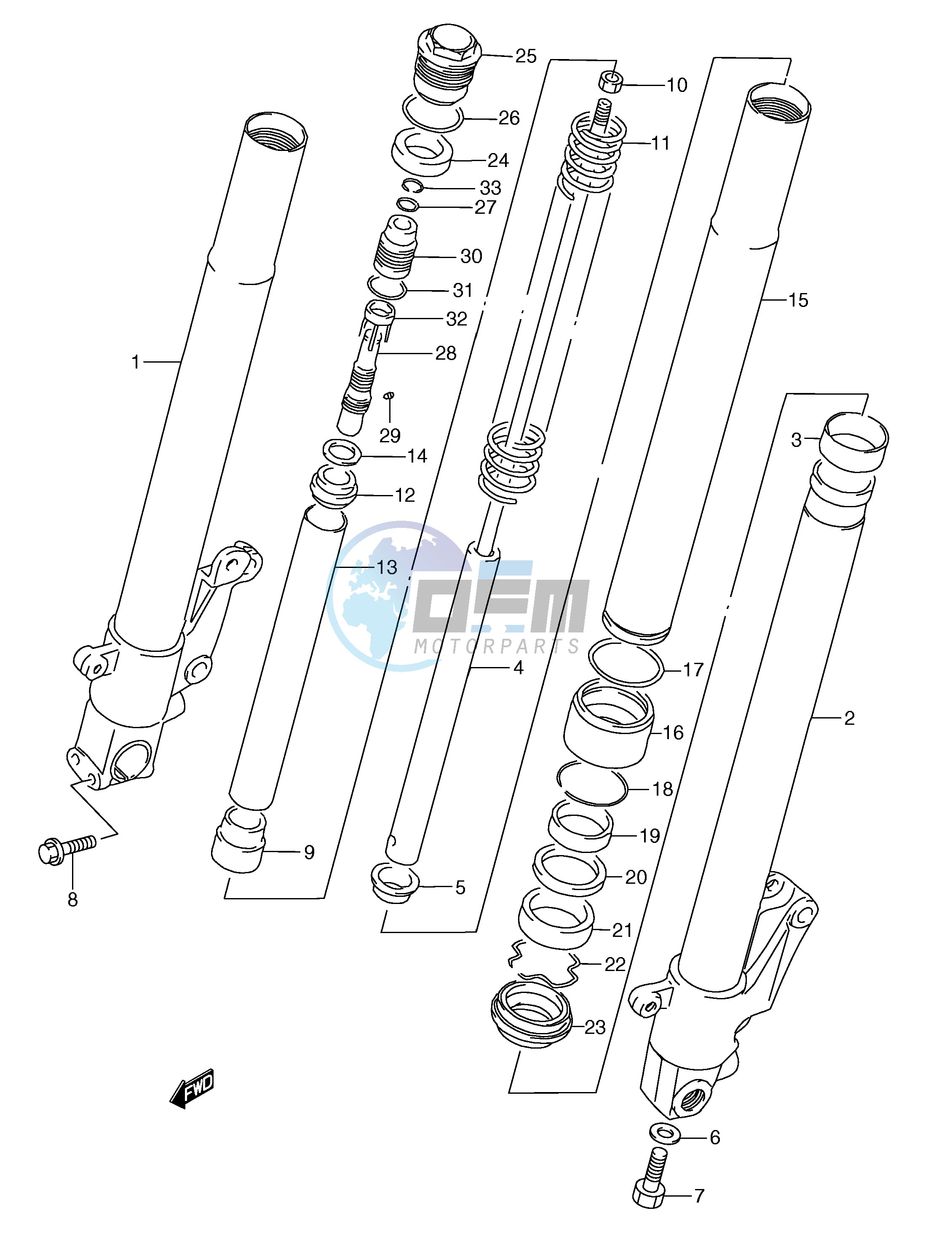 FRONT DAMPER (MODEL M)