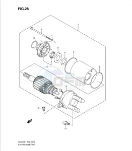 AN400Z drawing STARTING MOTOR