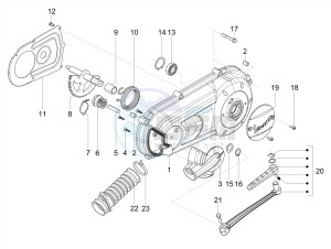 SXL 150 4T 3V CARB drawing Crankcase cover - Crankcase cooling