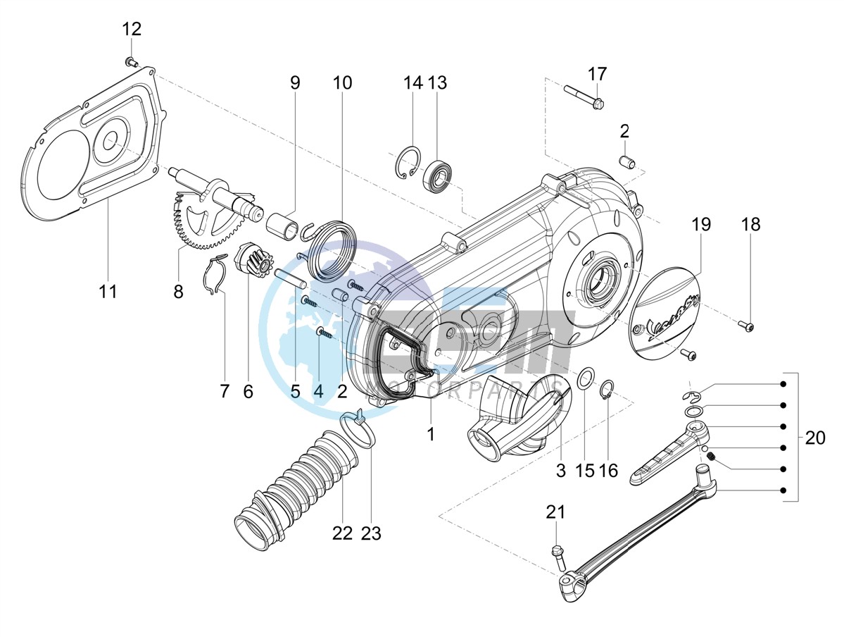 Crankcase cover - Crankcase cooling