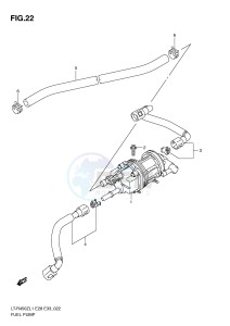 LT-R450 (E28-E33) drawing FUEL PUMP (LT-R450L1 E28)