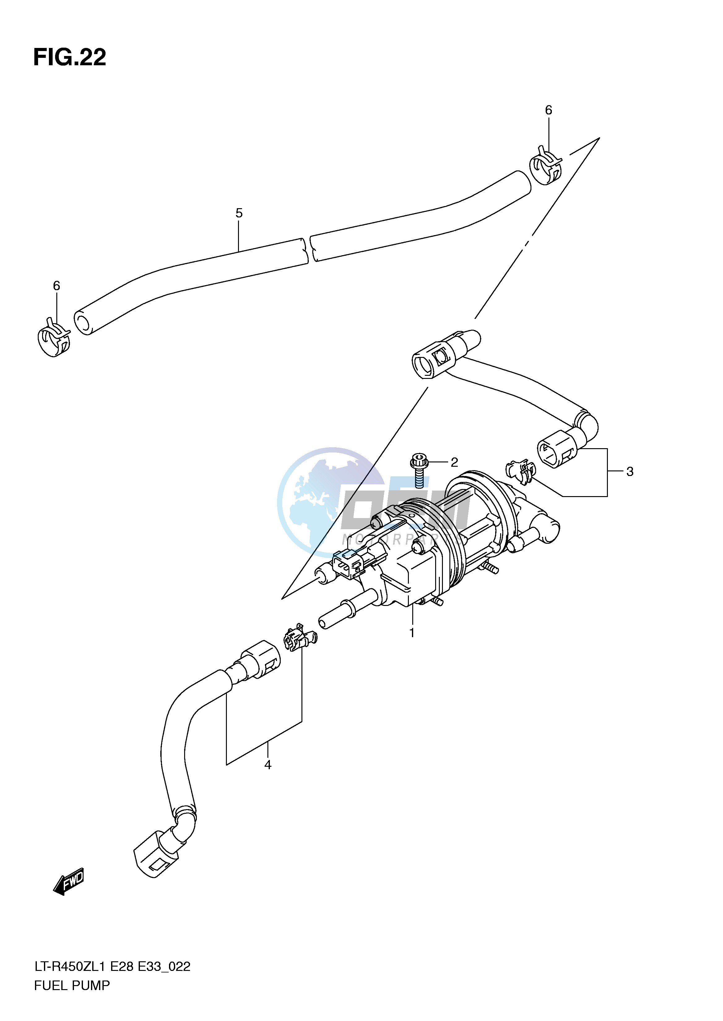 FUEL PUMP (LT-R450L1 E28)