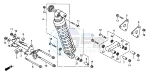 XL1000VA drawing REAR CUSHION (XL1000V)