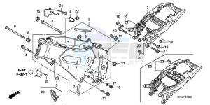 CBR1000RR9 France - (F / CMF MME REP) drawing FRAME BODY