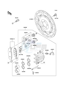 W650 EJ650-C7P GB XX (EU ME A(FRICA) drawing Front Brake