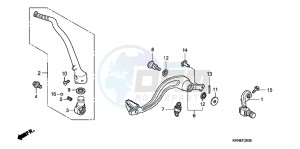 CRF250RC drawing PEDAL/ KICK STARTER ARM