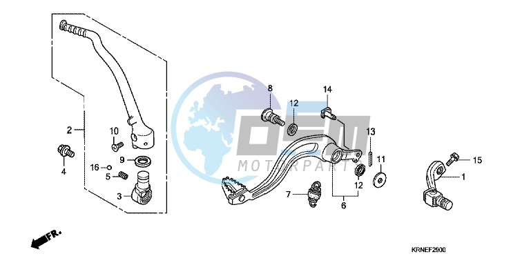 PEDAL/ KICK STARTER ARM