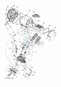 YZF320-A YZF-R3 (B2XF) drawing INTAKE