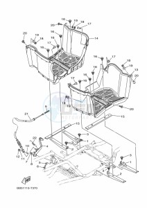 YFM450FWBD KODIAK 450 EPS (BEYK) drawing STAND & FOOTREST