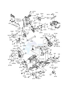 VULCAN S ABS EN650BGF XX (EU ME A(FRICA) drawing Frame Fittings