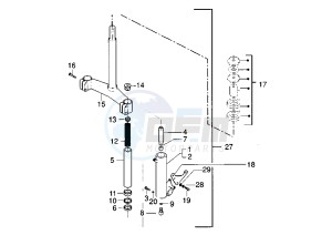 X9 500 drawing Front Fork