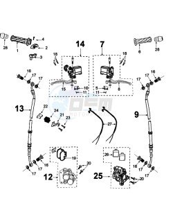 TWEET 50 V PRO (ALL) drawing BRAKING SYSTEM