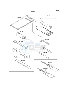 KVF750 4x4 KVF750-A1 EU GB drawing Owner's Tools