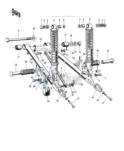 G5 100 drawing SWING ARM_SHOCK ABSORBERS -- 72-73 G5-A- -