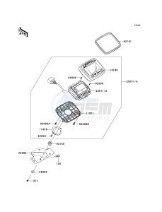 KRF 750 D [TERYX 750 4X4] (D8F) D8F drawing METER-- S- -