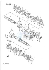 GSX-R1100 (E1) drawing TRANSMISSION